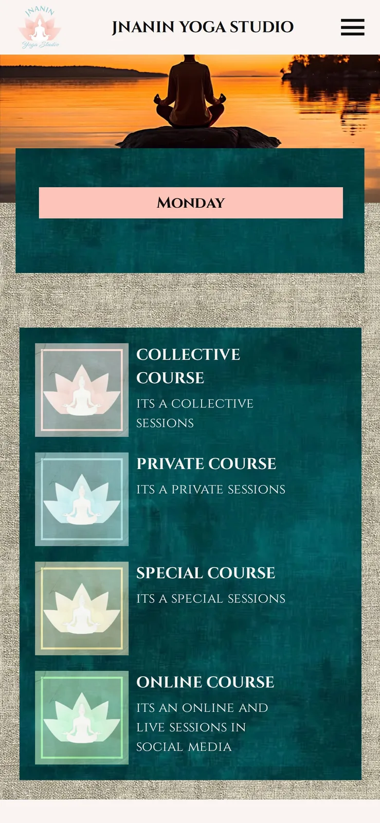Jnanin Yoga: classes on a phone